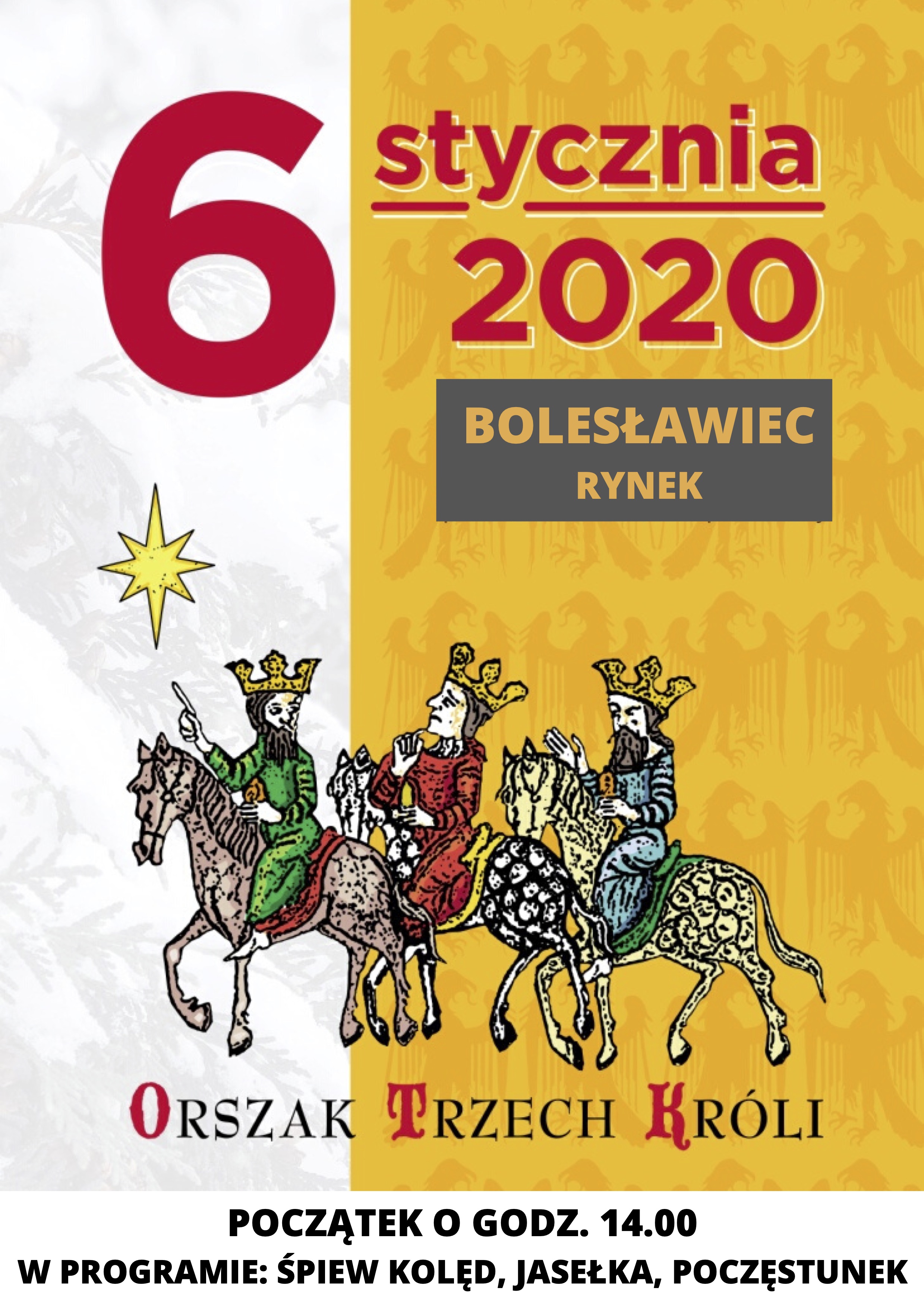 Zaproszenie na Orszak Trzech Króli w Bolesławcu